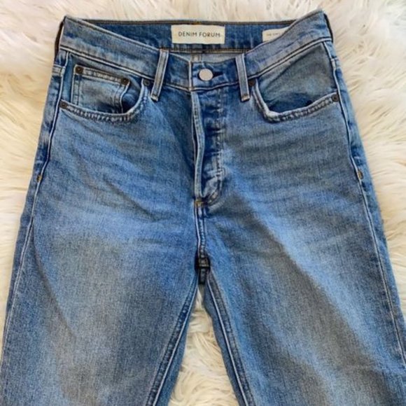 Aritzia Denim Forum Yoko High Rise Slim Jean (Medium Light Wash) - Picture 3 of 4